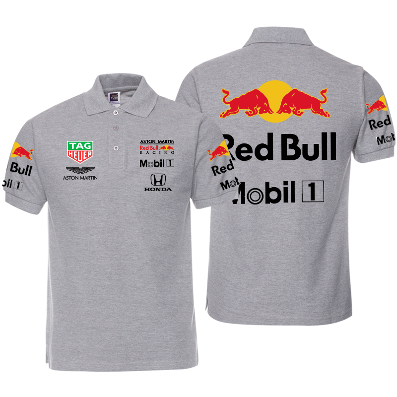 Polo Aston Martin Red Bull Racing Mobil 1 Homme Manche Courte